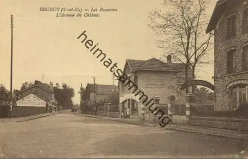 Brunoy - Les Bosserons - L'Avenue du Chateau - Edition Lucien Caussat Brunoy