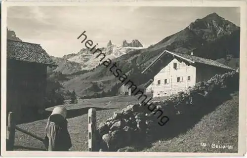 Gauertal - Lindauer Hütte - Foto-Ansichtskarte - Verlag G. Heinzle 's Erben Bludenz