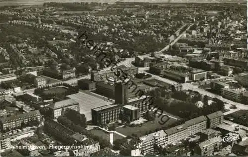 Wilhelmshaven - Luftaufnahme - Foto-AK 60er Jahre - Verlag Cramers Kunstanstalt Dortmund