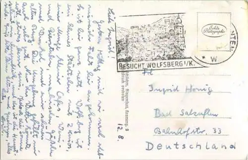 Wolfsberg in Kärnten - Foto-Ansichtskarte - Briefmarke entfernt (G46833) gel.