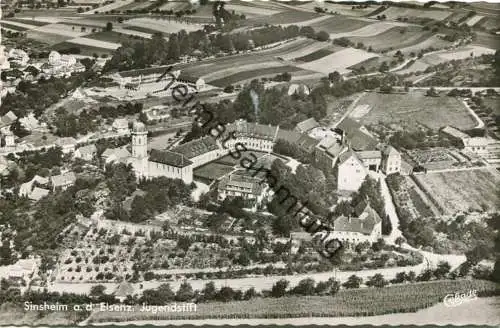 Sinsheim - Jugendstift - Luftaufnahme - Foto-AK - Verlag Cramers Kunstanstalt Dortmund