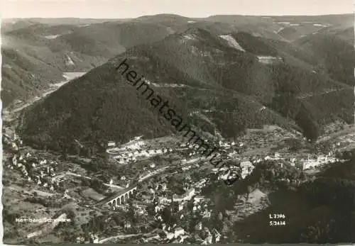 Hornberg - Luftaufnahme - Foto-AK Großformat 60er Jahre - Verlag Hildenbrand Göppingen