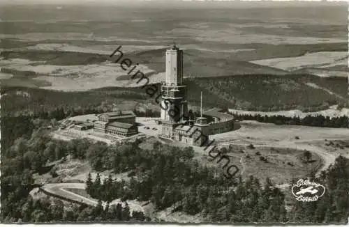 Grosser Feldberg im Taunus - Turm - Luftaufnahme - Foto-AK 60er Jahre - Verlag Schöning & Co Lübeck
