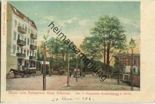 Berlin-Rummelsburg - Restaurant Neue Scheune - Bes. F. Klugmann