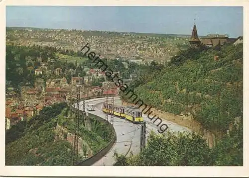 Stuttgart - Blick von der Neuen Weinsteige - AK Grossformat 50er Jahre