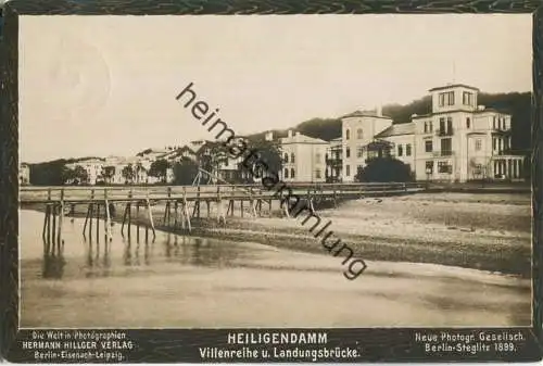 Heiligendamm - Villenreihe und Landungsbrücke - Verlag Neue Photogr. Gesellsch. Berlin-Steglitz 1899