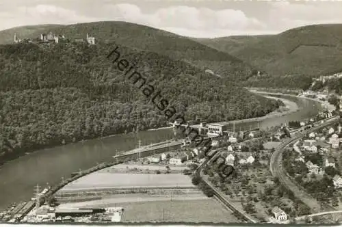Neckarsteinach - Disberg - Luftaufnahme - Foto-AK - Verlag Schöning & Co Lübeck