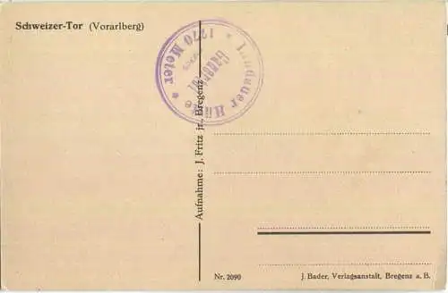 Schweizer Tor - Verlag J. Fritz Bregenz