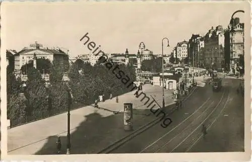 Wien - Kai mit Urania - Foto-Ansichtskarte - Strassenbahn - Verlag Stafa Wien