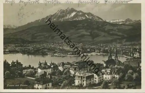 Schweiz - Luzern mit Pilatus gel. 1932