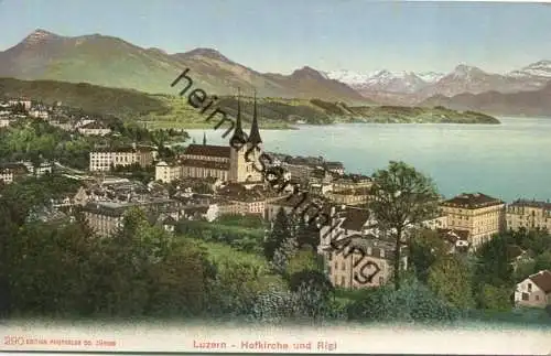 Schweiz - Luzern Hofkirche und Rigi