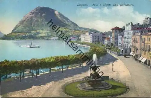 Schweiz - Lugano - Quai e Monte San Salvatore