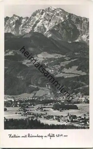 Hallein mit Dürrnberg und Göll - Foto-Ansichtskarte - Verlag C. Jurischek Salzburg