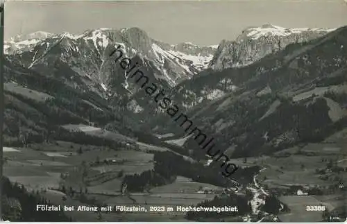 Fölztal bei Aflenz mit Fölzstein - Foto-Ansichtskarte - Verlag P. Ledermann Wien
