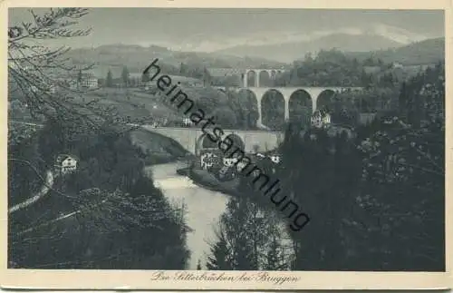 Schweiz - Die Sitterbrücken bei Bruggen gel. 1929