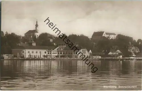 Starnberg - Seerestaurant - Foto-Ansichtskarte - Verlag Photo-Wörsching Starnberg