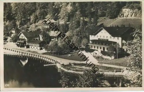 Urfeld am Walchensee - Hans Wiesmayer 's Hotel zur Post und Jäger am See - Foto-Ansichtskarte