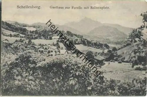 Schellenberg - Gasthaus zur Forelle mit Salinenplatz - Verlag Thomas Knappich Schellenberg