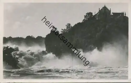 Schweiz - Rheinfall - Foto-AK - gel. 1936
