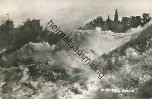 Schweiz - Rheinfall - Foto-AK - Rückseite beschrieben 1956