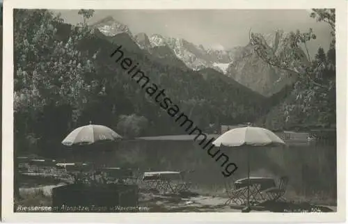 Riessersee - Foto-Ansichtskarte - Verlag Hans Huber München 1929