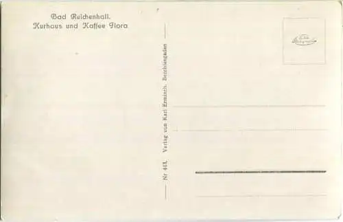 Bad Reichenhall - Kurhaus mit Kaffee Flora - Foto-Ansichtskarte - Verlag Karl Ermisch Berchtesgaden