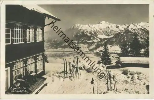 Alpenhotel Schönblick auf Schrattenwang - Inhaber W. Liebherr - Foto-Ansichtskarte