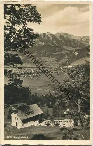 Oberstdorf - Pension Restaurant Bergkristall - Foto-Ansichtskarte - Verlag J. Heimhuber Sonthofen - Feldpost