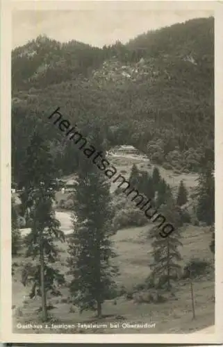 Oberaudorf - Gasthof zum feurigen Tatzelwurm - Inhaber Josef und Marie Kiesl - Foto-Ansichtskarte