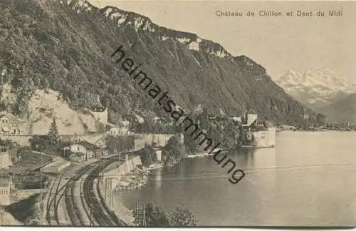 Schweiz - Chateau de Chillon et Dent du Midi