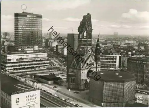 Berlin - Kaiser-Wilhelm-Gedächtniskirche - Foto-Ansichtskarte