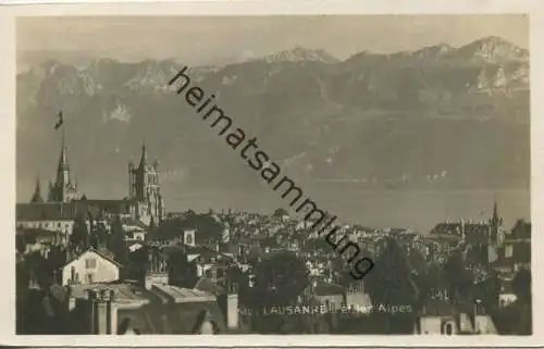 Schweiz - Lausanne et les Alpes - Foto-AK gel. 1930