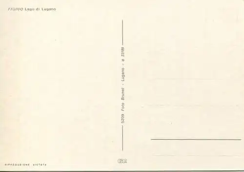 Schweiz - Figino - Lago di Lugano - AK-Großformat