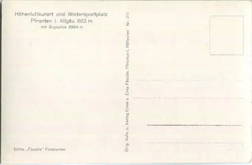 Pfronten - Foto-Ansichtskarte - Verlag Ernst und Erna Fäustle Pfronten