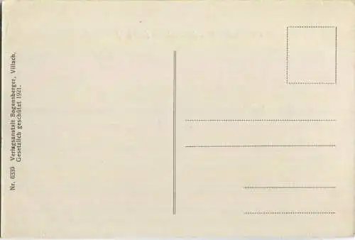 Villach - Verlagsanstalt Bogenberger Villach 1921