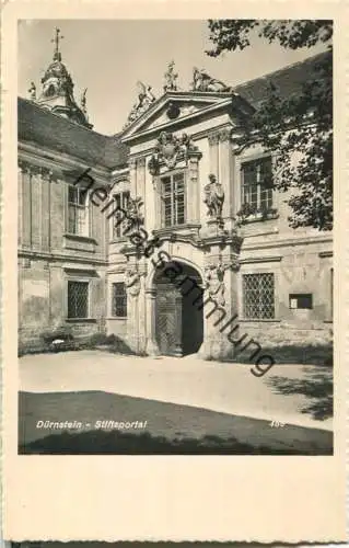 Dürnstein - Stiftsportal - Foto-Ansichtskarte - Verlag Franz Sedlmayr Krems