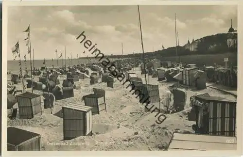 Zinnowitz - Strand - Foto-Ansichtskarte 30er Jahre - Verlag E. Rubin & Co. Lübeck