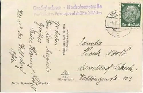 Kaiser Franz-Josef Haus - Grossglockner Hochalpenstrasse - Foto-Ansichtskarte - Verlag Glocknerwirt Heiligenblut