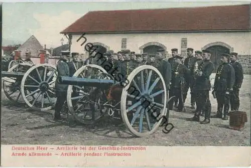 Deutsches Heer - Artillerie bei der Geschütz-Instruktion