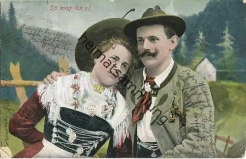 Liebespaar in Tracht