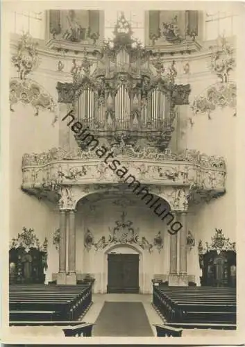 Ettal - Abteikirche - Orgel - Foto-Ansichtskarte