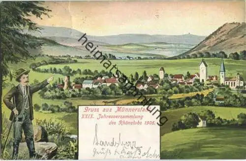 Münnerstadt - XXIX. Jahresversammlung des Rhönclubs 1905
