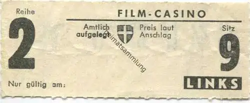 Österreich - Wien - Film-Casino - Kinokarte 1971