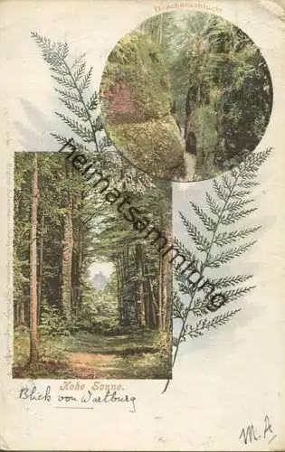 Hohe Sonne - Drachenschlucht - Verlag C. Jagemann Eisenach - gel. 1902