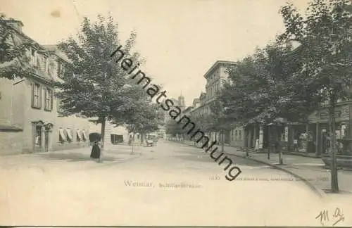 Weimar - Schillerstrasse - Verlag Zedler & Vogel Darmstadt - gel. 1902