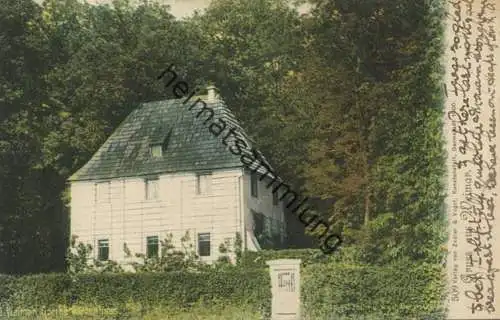 Weimar - Goethes Gartenhaus - Verlag Zedler & Vogel Darmstadt gel. 1902