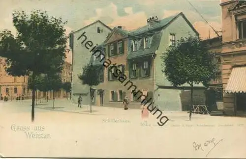 Weimar - Schillerhaus - Verlag Zedler & Vogel Darmstadt gel. 1902