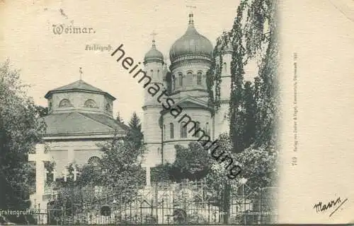 Weimar - Fürstengruft - Verlag Zedler & Vogel Darmstadt 1901 gel. 1902