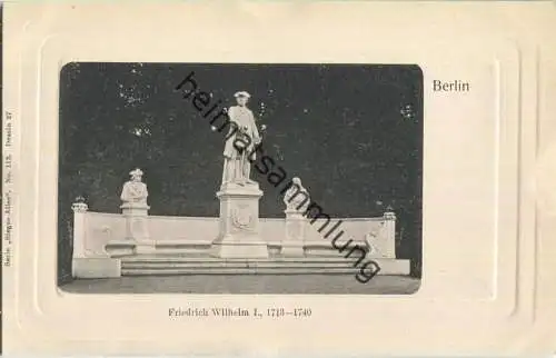 Berlin - Sieges-Allee - Friedrich Wilhelm I. 1713-1740 - Prägedruck