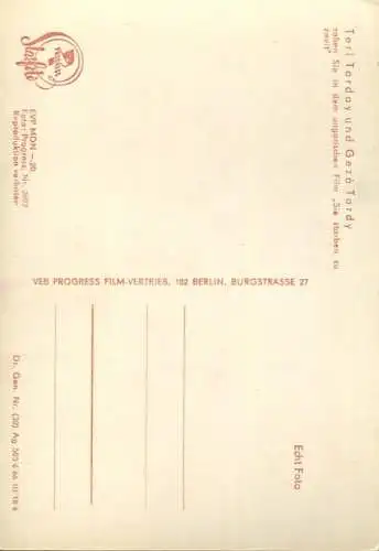 Teri Torday und Geza Tordy - VEB Progress Film Vertrieb Berlin 1966